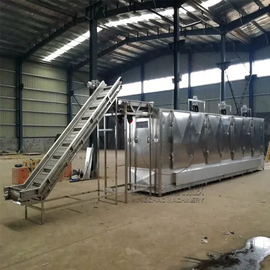 Equipo industrial de secado de alimentos con correa de aire caliente para la venta